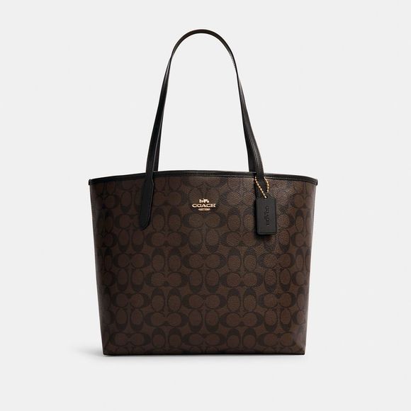 COACH Handbags - NWT Coach Outlet City Tote Bag In Signature Canvas